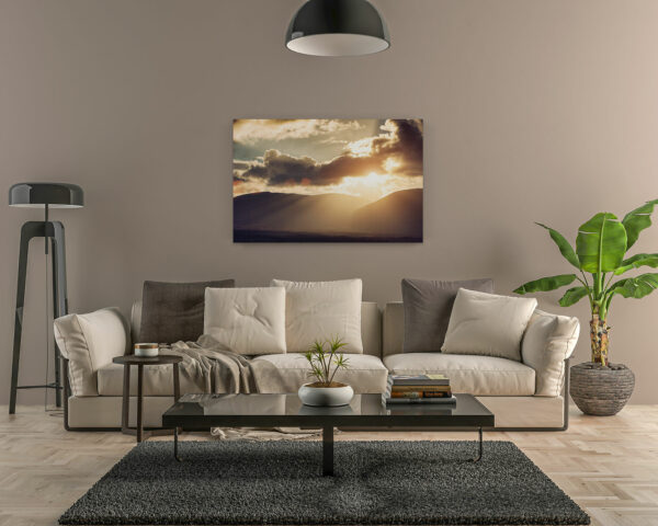 Collines ensoleillées photo salon decoration