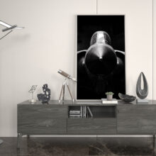 Presentation Photo of a Rafale on a television cabinet