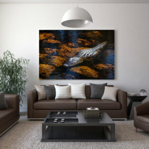 Photo "gold alligator" staging living room