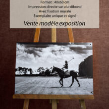 joueur de polo 40x60cm